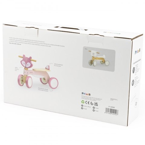 VIGA PolarB Drewniany Jeździk Lisek Miękkie Koła 12m+