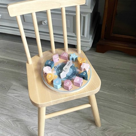 VIGA PolarB Sorter Kształtów Zegar nawlekanka Montessori 18m+