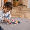 VIGA PolarB Sorter Kształtów Zegar nawlekanka Montessori 18m+