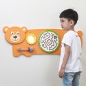 VIGA Tablica Sensoryczna Manipulacyjna Miś Certyfikat FSC Montessori 18m+