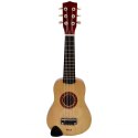 Viga Drewniana gitara dla dzieci Naturalna 21 cali 6 strun 3+