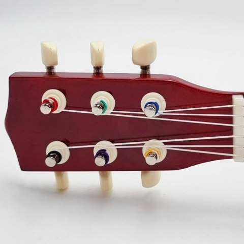 Viga Drewniana gitara dla dzieci Naturalna 21 cali 6 strun 3+