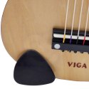 Viga Drewniana gitara dla dzieci Naturalna 21 cali 6 strun 3+