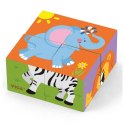 Viga Drewniana układanka Zoo Puzzle 4 klocki 2+