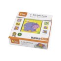 Viga Drewniana układanka Zoo Puzzle 4 klocki 2+