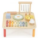 Viga Drewniany Stolik Edukacyjny Muzyczny Sensoryczny 7W1 18m+