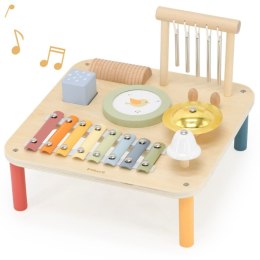 Viga Drewniany Stolik Edukacyjny Muzyczny Sensoryczny 7W1 18m+