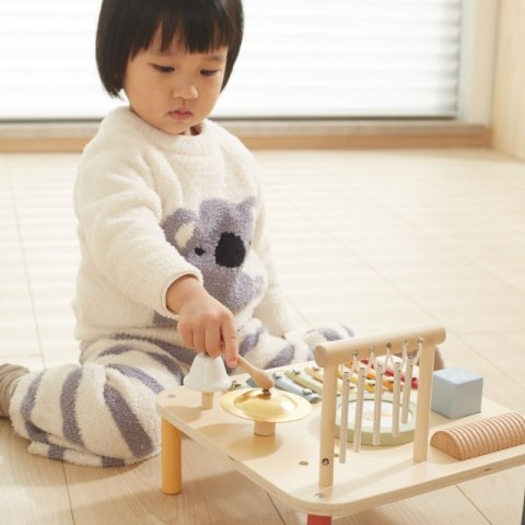 Viga Drewniany Stolik Edukacyjny Muzyczny Sensoryczny 7W1 18m+