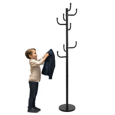 Wieszak stojący Wiktor 175cm czarny