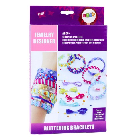 Zestaw Do Robienia Bransoletek DIY Brokat Wstążki