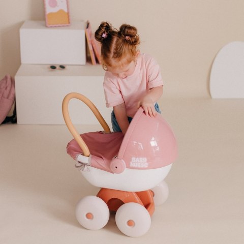 SMOBY Baby Nurse Wózek Głęboki z Plastikowym Daszkiem