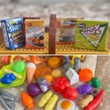 WOOPIE Kosz Piknikowy Owoce Warzywa Fast Food Zestaw XXL 103el.