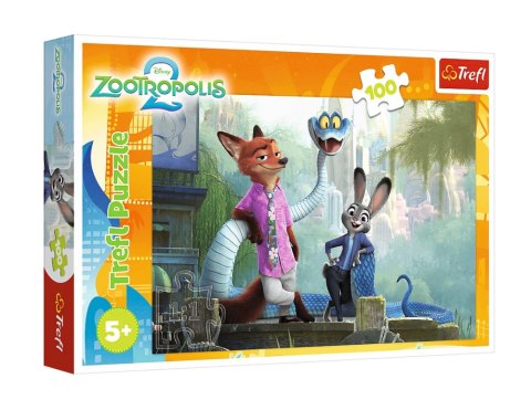 Puzzle - 100 - Tajemnice Zootopii - Disney Zwierzogród 2 - Trefl 16523