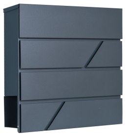 Skrzynka pocztowa na listy Tove z gazetnikiem antracyt