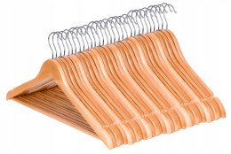 Wieszak do szafy RONDO komplet 30 szt jasny brąz drewno