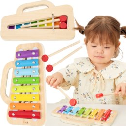 VIGA Cymbalki Drewniany Ksylofon - Odkryj Muzyczny Talent Swojego Malucha! 18m+