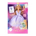 WOOPIE ROYAL Lalka Lily Długie Blond Włosy 30 cm Lawendowa Suknia Akcesoria