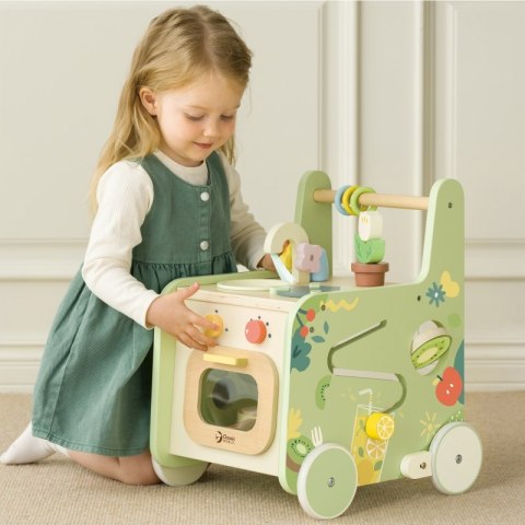 CLASSIC WORLD Drewniana Kuchnia 2w1 Pchacz Odkręcane Koła 12m+