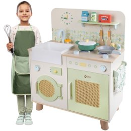 CLASSIC WORLD Drewniana Kuchnia XXL Wielofunkcyjna z Pralką i Akcesoriami 3+