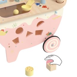 CLASSIC WORLD Drewniana Lodziarnia 3w1 Wózek 40 el. 3+