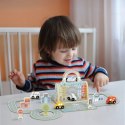 TOOKY TOY Zestaw Mini Miasto Przenośny Zestaw Torba Samochody