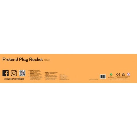 CLASSIC WORLD Drewniana Rakieta Domek dla Dzieci + Figurki Akc. 3+