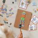 VIGA Drewniana Przybijanka Roboty 45 elementów Montessori 3+