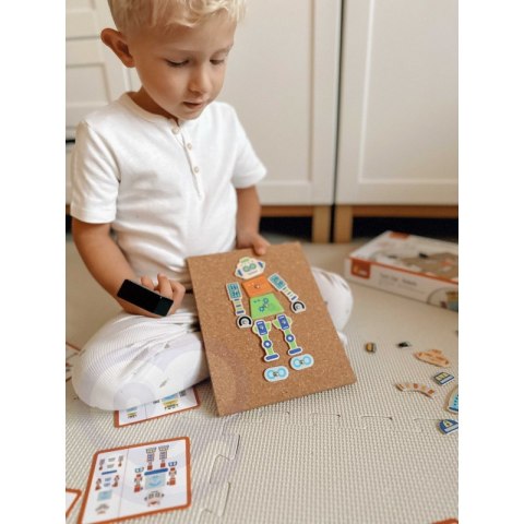 VIGA Drewniana Przybijanka Roboty 45 elementów Montessori 3+