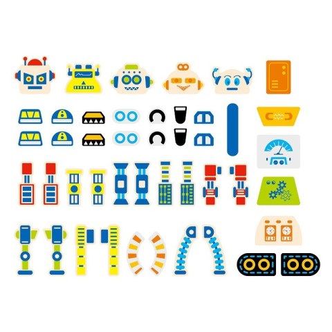 VIGA Drewniana Przybijanka Roboty 45 elementów Montessori 3+