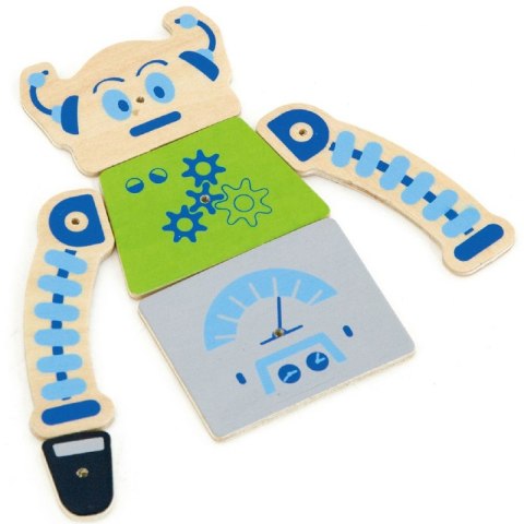 VIGA Drewniana Przybijanka Roboty 45 elementów Montessori 3+