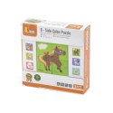 VIGA Drewniana Układanka Puzzle Farma 4 klocki 2+
