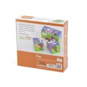 VIGA Drewniana Układanka Puzzle Farma 4 klocki 2+