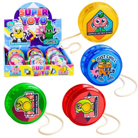 Klasyczne Jojo Zabawka Zręcznościowa YoYo Światła 6 cm Mix