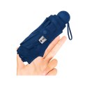 Parasolka Kieszonkowa Składana z Ochroną UV UPF 50+ Etui Granatowa 90 cm