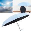 Parasolka Kieszonkowa Składana z Ochroną UV UPF 50+ Etui Niebieska 90 cm