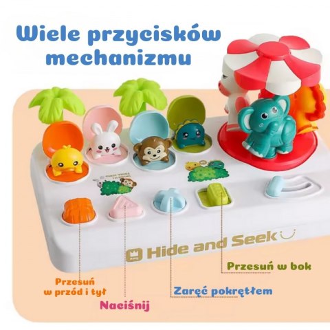 WOOPIE Wyskakujące Zwierzątka Pop Up Karuzela Zabawka Interaktywna