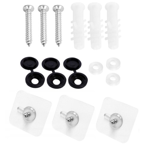 Wieszak ścienny KARDUS czarny