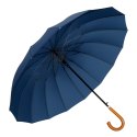 Duży Parasol Automatyczny Pokrowiec Na Ramię 24-Żeberkowy Granatowy 115 cm