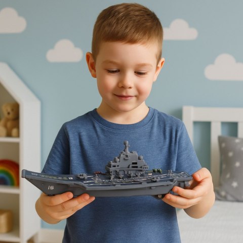 Lotniskowiec Militarny Wojskowy Napęd Światła Dźwięki 24 cm