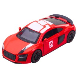 Samochód Sportowy Metalowy Napęd Pull Back Światła Dźwięki Czerwony 1:43