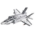 Klocki konstrukcyjne Samolot Myśliwski F-35 Lightning II Szary 1490 el.