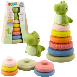 Miękka Piramida Sensoryczna Dinozaur Gumowa EKO Kolorowa