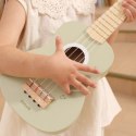 Viga Drewniane Ukulele Gitara Dla Dzieci Zielone Z Nutami 3+
