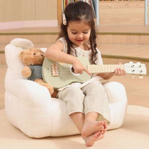 Viga Drewniane Ukulele Gitara Dla Dzieci Zielone Z Nutami 3+