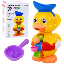 Zabawka Interaktywna Do Kąpieli Kaczka Z Młynkiem Przyssawki Łyżeczka